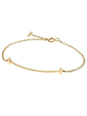 Tiffany & Co T Smile Small Bracelet 18k Pink Gold